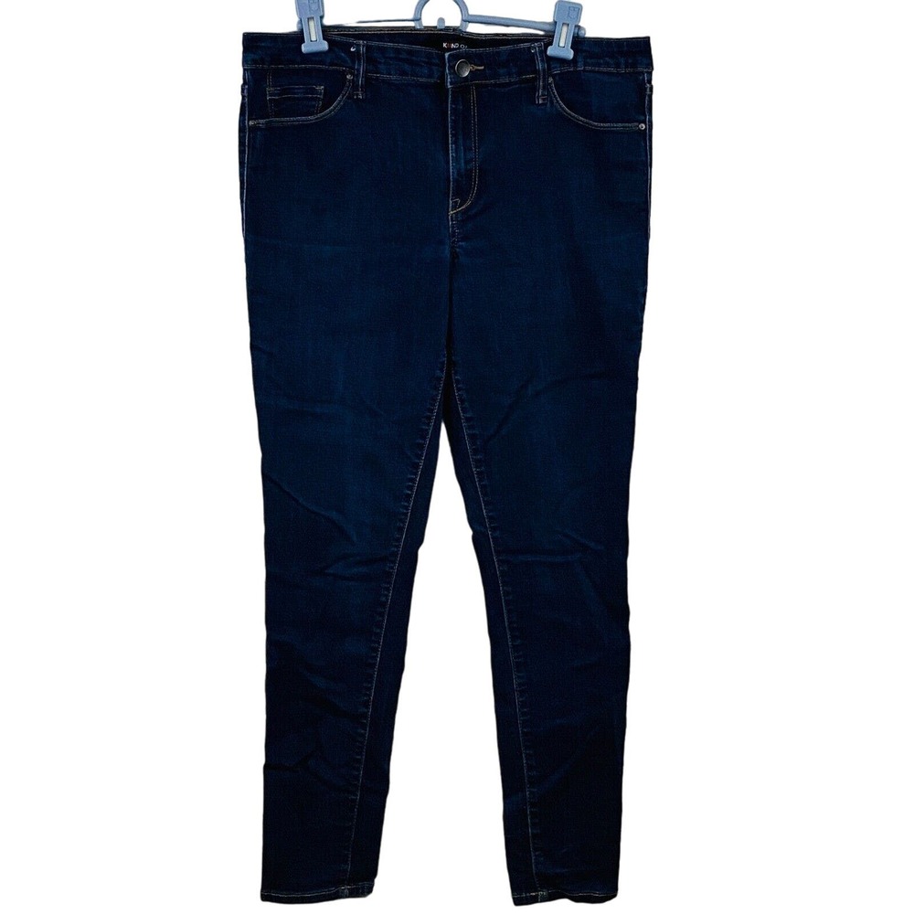 Womens 32 Kind Of Jeans Sexy Skinny Dark Stretch Denim 30" Inseam